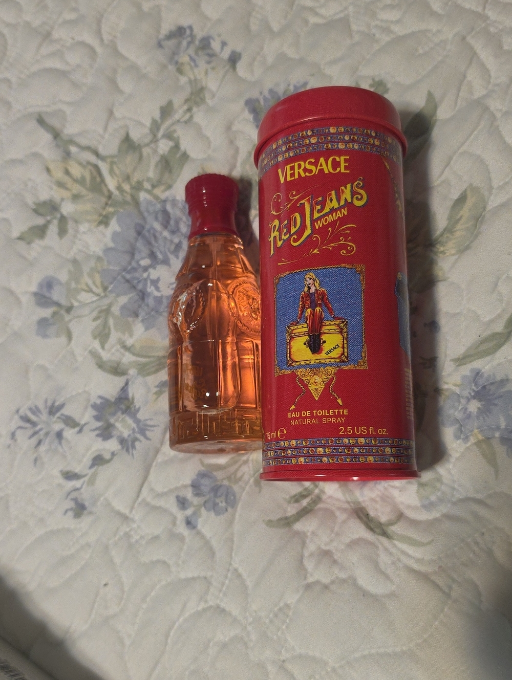 Versace Red Jeans Woman - Red & Amber Bottle
